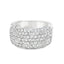 Round Brilliant Cut 1.90ct Diamond Pave Set Half Hoop Eternity Ring