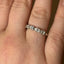 Pear Cut 1.00ct Diamond 5 Stone Eternity Ring