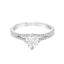 Round Brilliant Cut 0.70ct Diamond Engagement Ring with Diamond Shoulders
