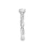Round Brilliant Cut 0.70ct Diamond Engagement Ring with Diamond Shoulders