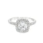 Round Brilliant Cut 0.70ct Diamond Double Halo Engagement Ring