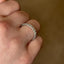 Round Brilliant Cut 1.01ct Diamond Half Hoop Eternity Ring