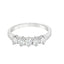 Round Brilliant Cut 0.68ct Diamond 5 Stone Half Hoop Eternity Ring