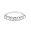 Round Brilliant Cut 0.91ct Diamond 7 Stone Half Hoop Eternity Ring