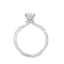 Round Brilliant Cut 0.80ct Diamond Engagement Ring with Diamond Shoulders & Hidden Halo