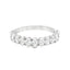 Oval Cut 1.29ct Diamond 13 Stone Half Hoop Eternity Ring