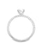 Round Brilliant Cut 0.70ct Diamond Engagement Ring with Diamond Shoulders