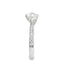 Round Brilliant Cut 0.70ct Diamond Engagement Ring with Diamond Shoulders