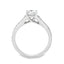 Round Brilliant Cut 0.76ct Diamond Engagement Ring with Diamond Shoulders