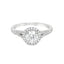 Round Brilliant Cut 0.70ct Diamond Halo Engagement Ring