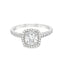 Round Brilliant Cut 0.45ct Diamond Double Halo Engagement Ring
