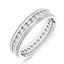 Round Brilliant Cut 1.00ct Diamond Full Hoop Eternity Ring