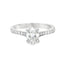 Oval Cut 0.71ct Diamond Engagement Ring with Diamond Shoulders