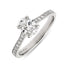Oval Cut 0.71ct Diamond Engagement Ring with Diamond Shoulders