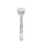 Oval Cut 0.71ct Diamond Engagement Ring with Diamond Shoulders