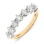 Round Brilliant Cut 1.64ct Diamond 7 Stone Half Hoop Eternity Ring