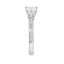 Princess Cut 0.71ct Diamond Engagement Ring with Diamond Shoulders