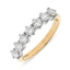 Round Brilliant Cut 1.00ct Diamond 7 Stone Half Hoop Eternity Ring