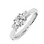 Round Brilliant Cut 0.70ct Diamond Trilogy Engagement Ring