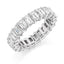 Emerald Cut 6.00ct Diamond Full Hoop Eternity Ring