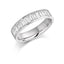 Baguette Cut 1.00ct Diamond Half Hoop Eternity Ring