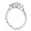 Round Brilliant Cut 0.70ct Diamond Trilogy Engagement Ring