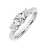 Round Brilliant Cut 0.70ct Diamond Trilogy Engagement Ring