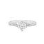 Round Brilliant Cut 0.70ct Diamond Engagement Ring with Diamond Shoulders