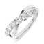 Round Brilliant Cut 0.91ct Diamond Crossover 9 Stone Eternity Ring