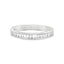Baguette Cut 0.33ct Diamond Half Hoop Wedding Band