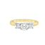 Round Brilliant Cut 0.50ct Diamond Trilogy Engagement Ring