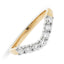 Round Brilliant Cut 0.56ct Diamond Wishbone 7 Stone Eternity Ring
