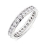 Round Brilliant Cut 2.86ct Diamond Full Hoop Eternity Ring