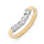 Round Brilliant Cut 0.50ct Diamond Wishbone 5 Stone Eternity Ring