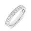 Princess Cut 1.01ct Diamond Half Hoop Eternity Ring