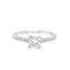 Princess Cut 0.54ct Diamond Engagement Ring with Diamond Shoulders