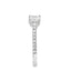 Princess Cut 0.54ct Diamond Engagement Ring with Diamond Shoulders
