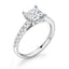 Princess Cut 1.03ct Diamond Engagement Ring with Diamond Shoulders