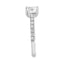 Princess Cut 1.03ct Diamond Engagement Ring with Diamond Shoulders