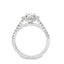 Round Brilliant Cut 0.70ct Diamond Halo Engagement Ring