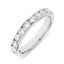 Round Brilliant Cut 1.02ct Diamond Half Hoop Eternity Ring