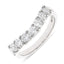 Round Brilliant Cut 1.05ct Diamond 7 Stone Wishbone Eternity Ring