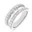 Round Brilliant & Baguette Cut 2.02ct Diamond Half Hoop Eternity Ring