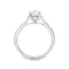 Round Brilliant Cut 1.00ct Diamond Engagement Ring with Diamond Shoulders