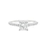 Princess Cut 0.72ct Diamond Engagement Ring with Diamond Shoulders