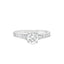 Round Brilliant Cut 0.70ct Diamond Engagement Ring with Diamond Shoulders