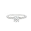 Round Brilliant Cut 0.70ct Diamond Engagement Ring with Diamond Shoulders