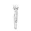 Round Brilliant Cut 0.70ct Diamond Engagement Ring with Diamond Shoulders
