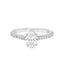 Oval Cut 0.70ct Diamond Engagement Ring with Diamond Shoulders