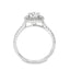 Round Brilliant Cut 0.70ct Diamond Double Halo Engagement Ring
